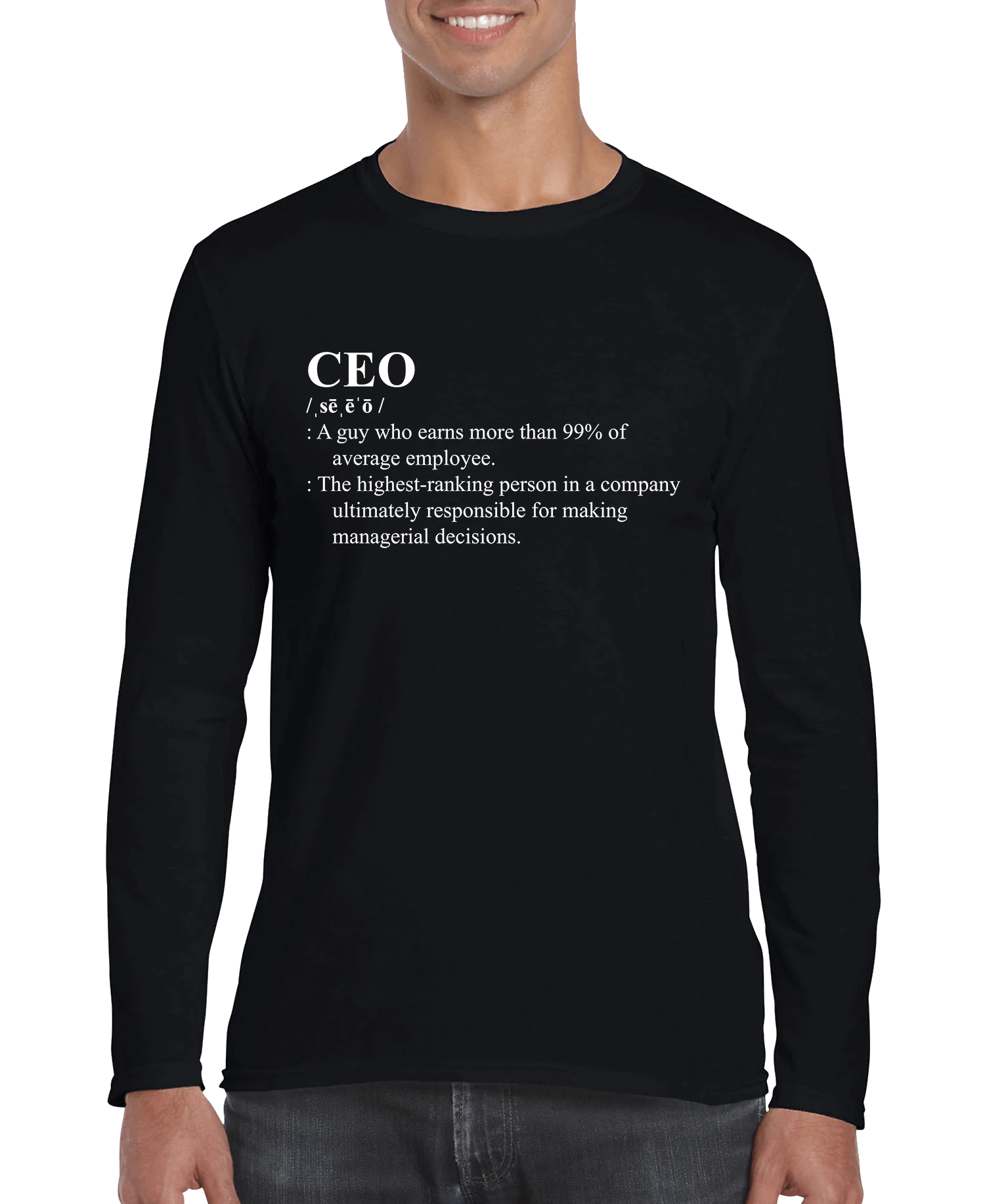 Men's CEO Definition Long Sleeve Shirt - 0