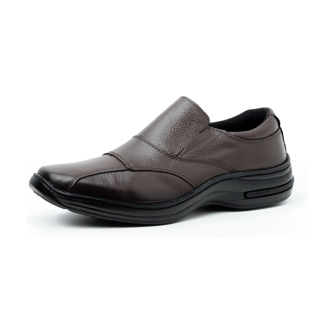 Sapato Masculino Slip On Marrom