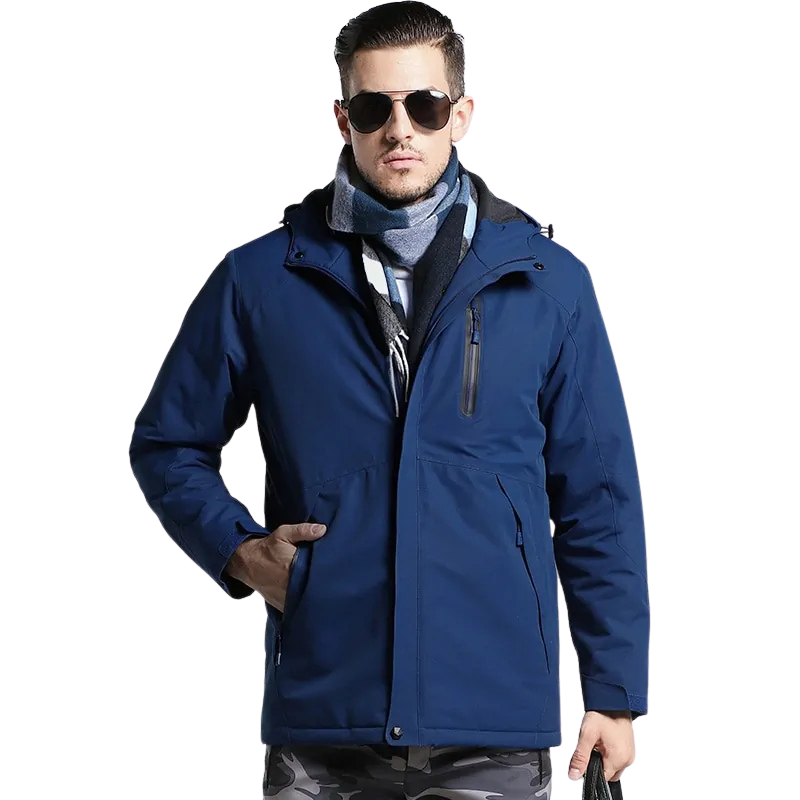 Buy blue-men Winter Thick USB Heating Cotton Jackets