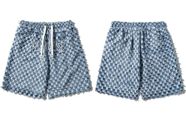 Buy blue Men&#39;s Plaid Shorts