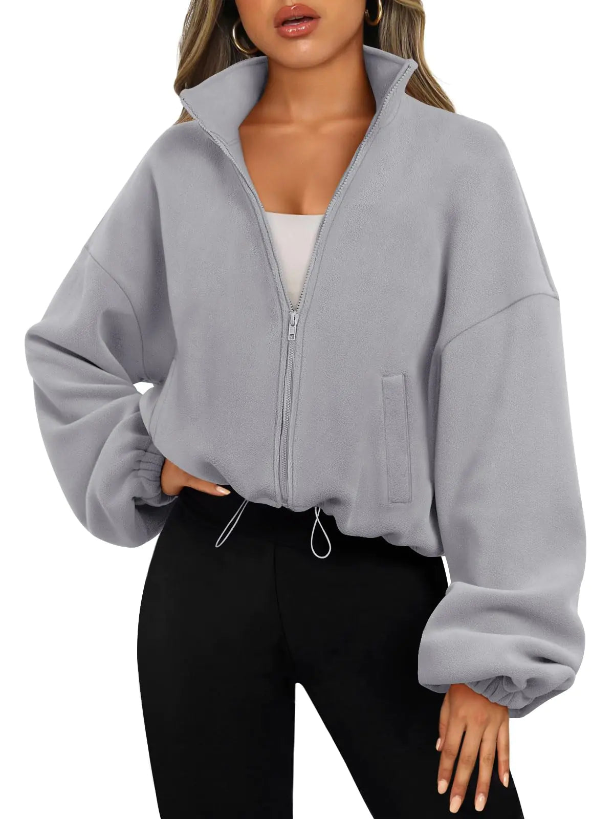 AUTOMET Women’s Zip-Up Sherpa Hoodie