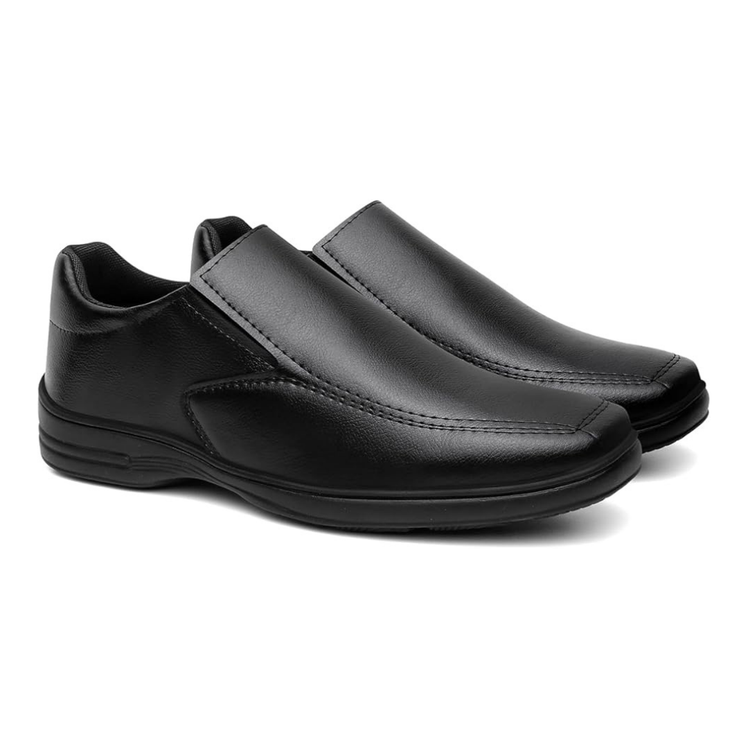 Sapato Masculino Casual Slip On Preto