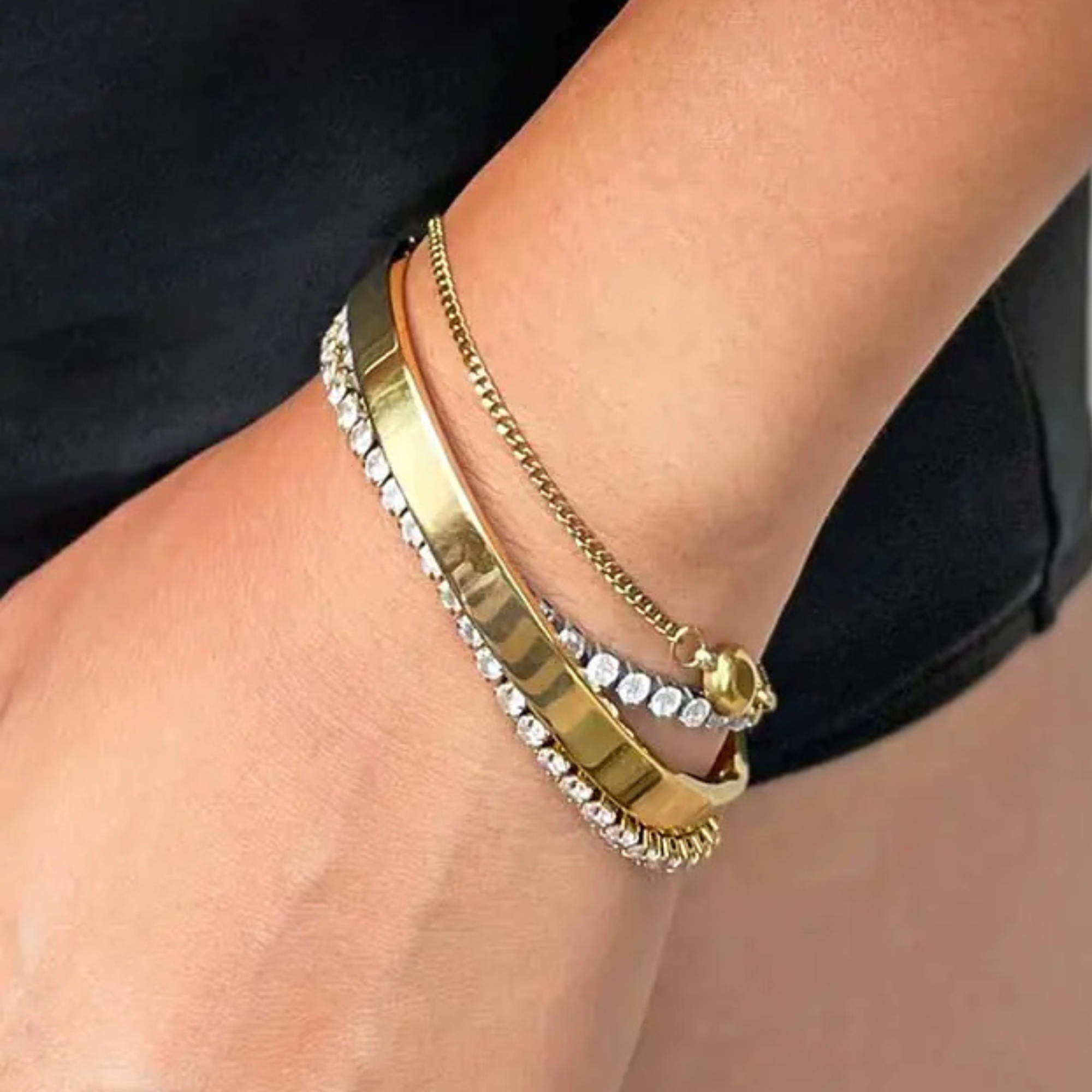 Gold Plated Bracelet Set for Women