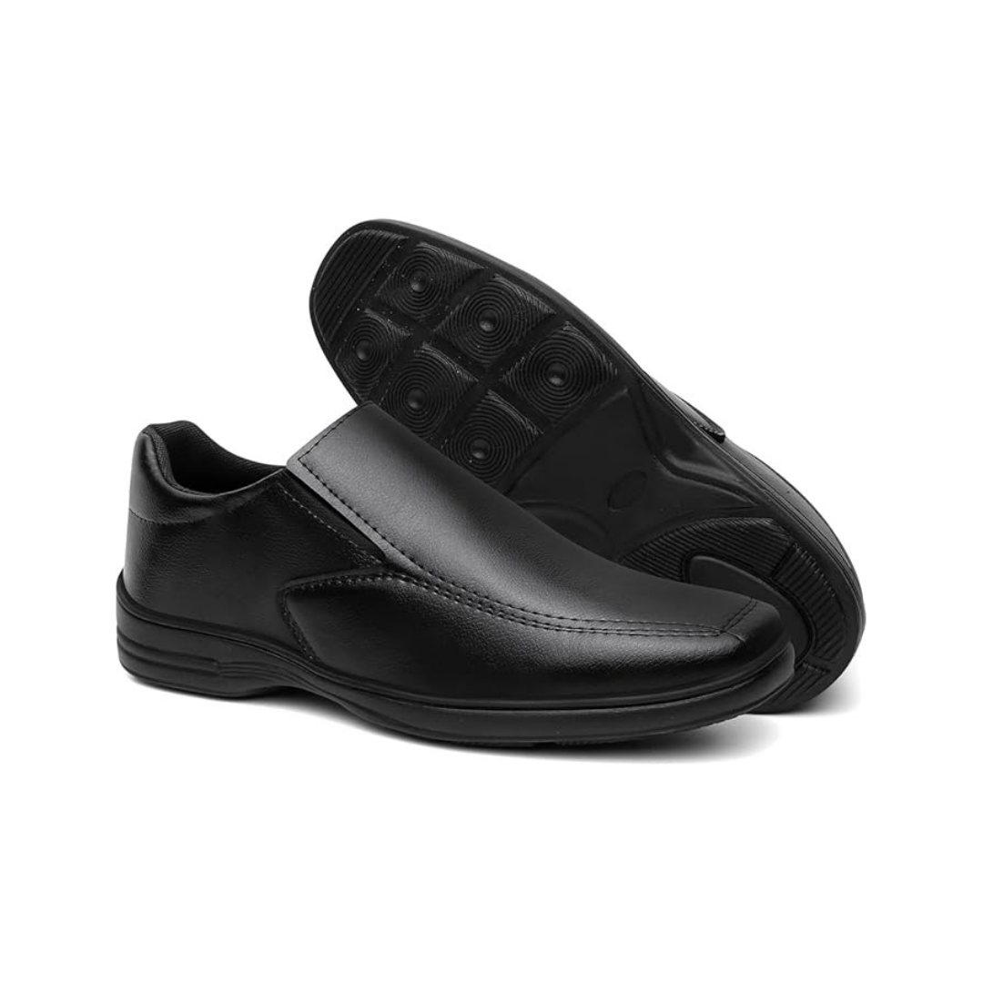 Sapato Masculino Casual Slip On Preto