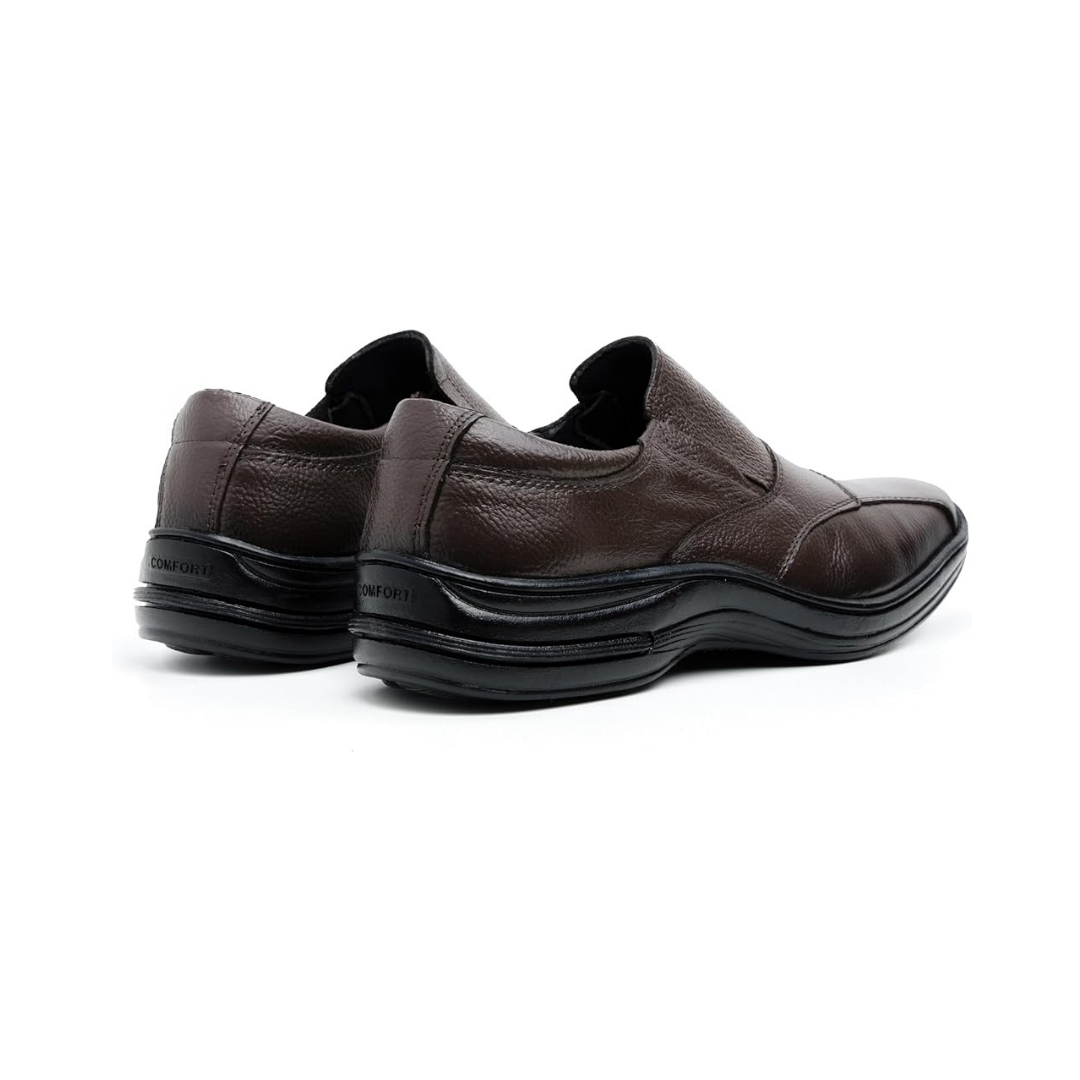 Sapato Masculino Slip On Marrom
