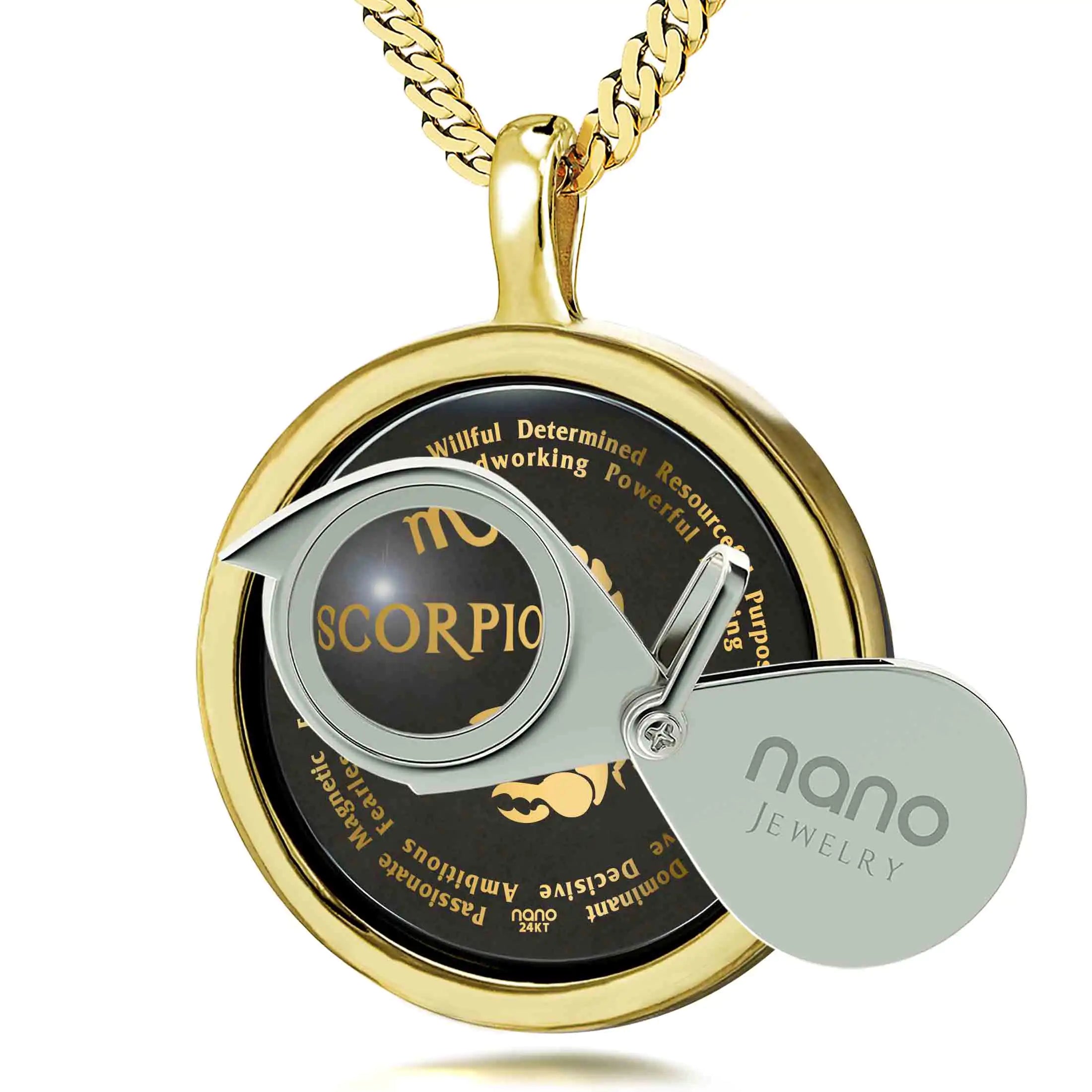 24K Gold Scorpio Necklace for Zodiac Lovers