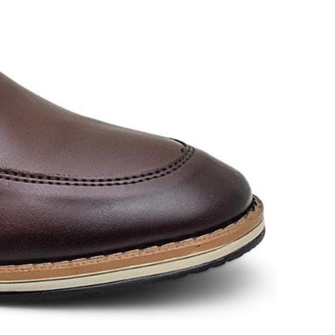 Sapato Masculino Slip On Marrom