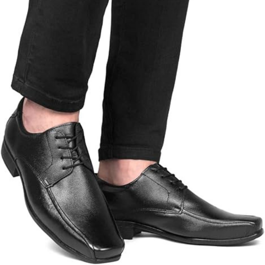 Sapato Masculino Social Preto com Cadarço