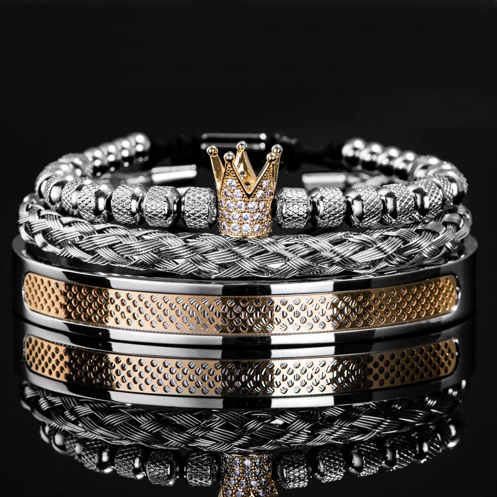 Handmade Men Crown Bracelets - 0