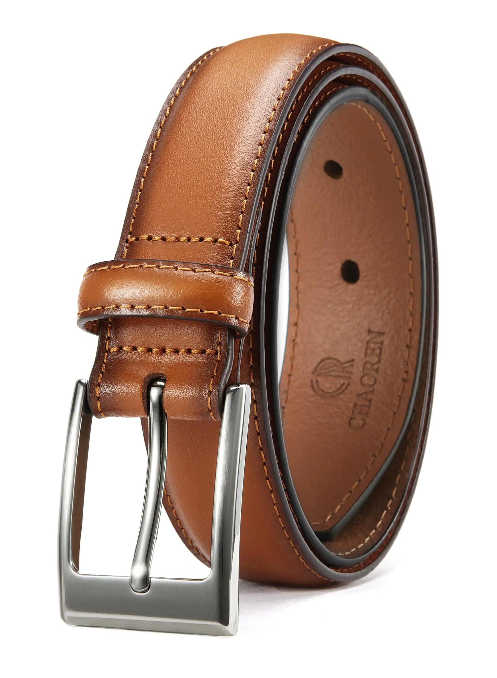 CHAOREN Men's Tan Leather Belt