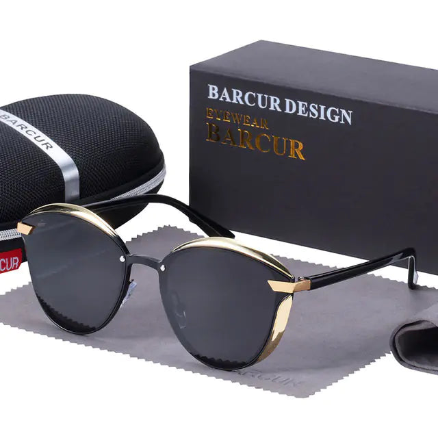 Buy gold-gray Luxury Polarized Sunglasses for Women