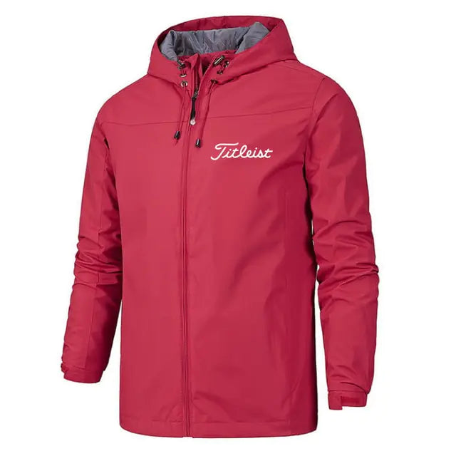 Buy red Men&#39;s Waterproof Windbreaker Jacket