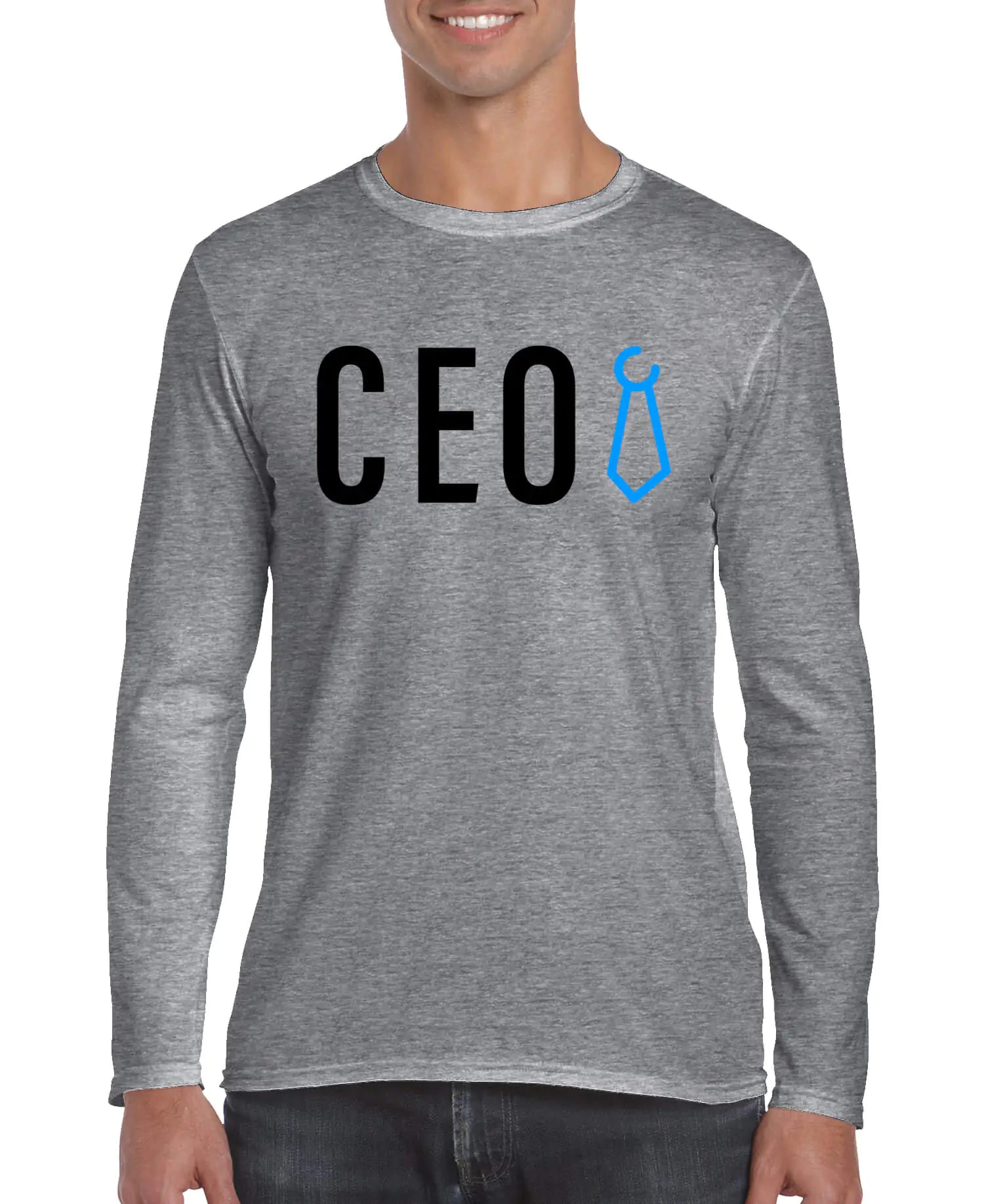 Buy grey Men&#39;s CEO Long Sleeve Shirt