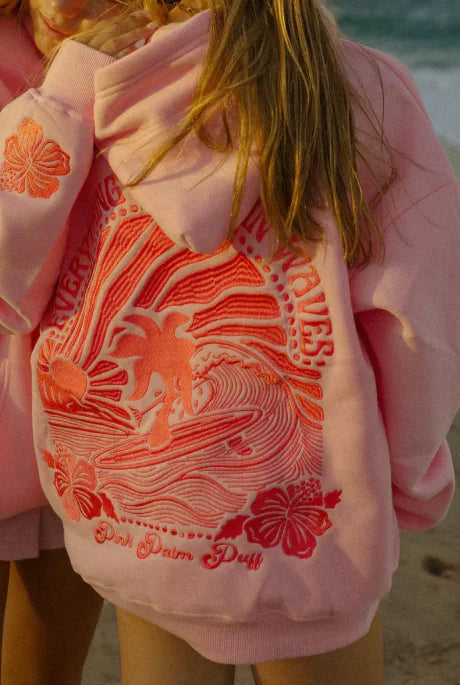 Buy pink-waves Chasing Sunset Hoodies