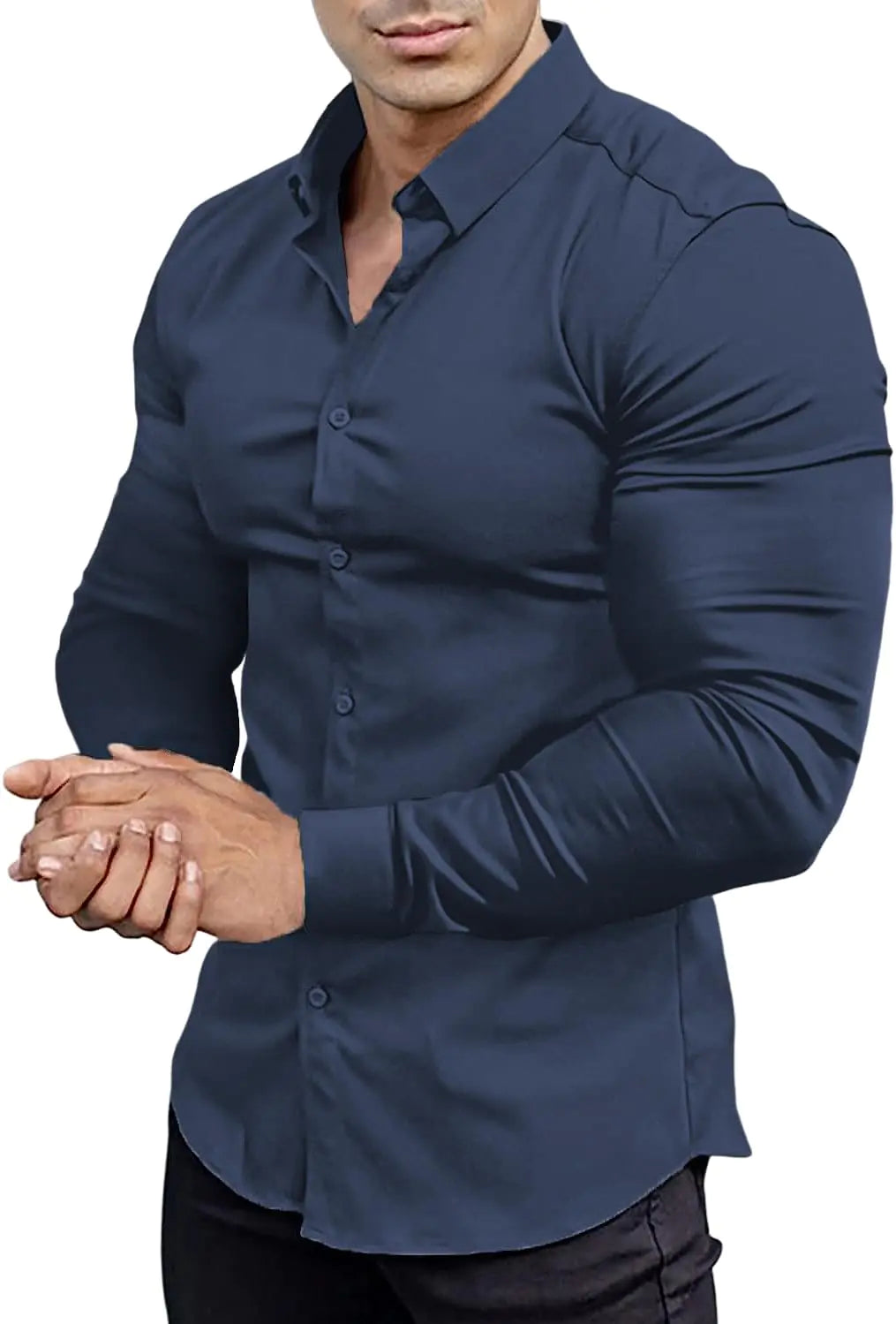 Men's Muscle Fit Dress Shirt