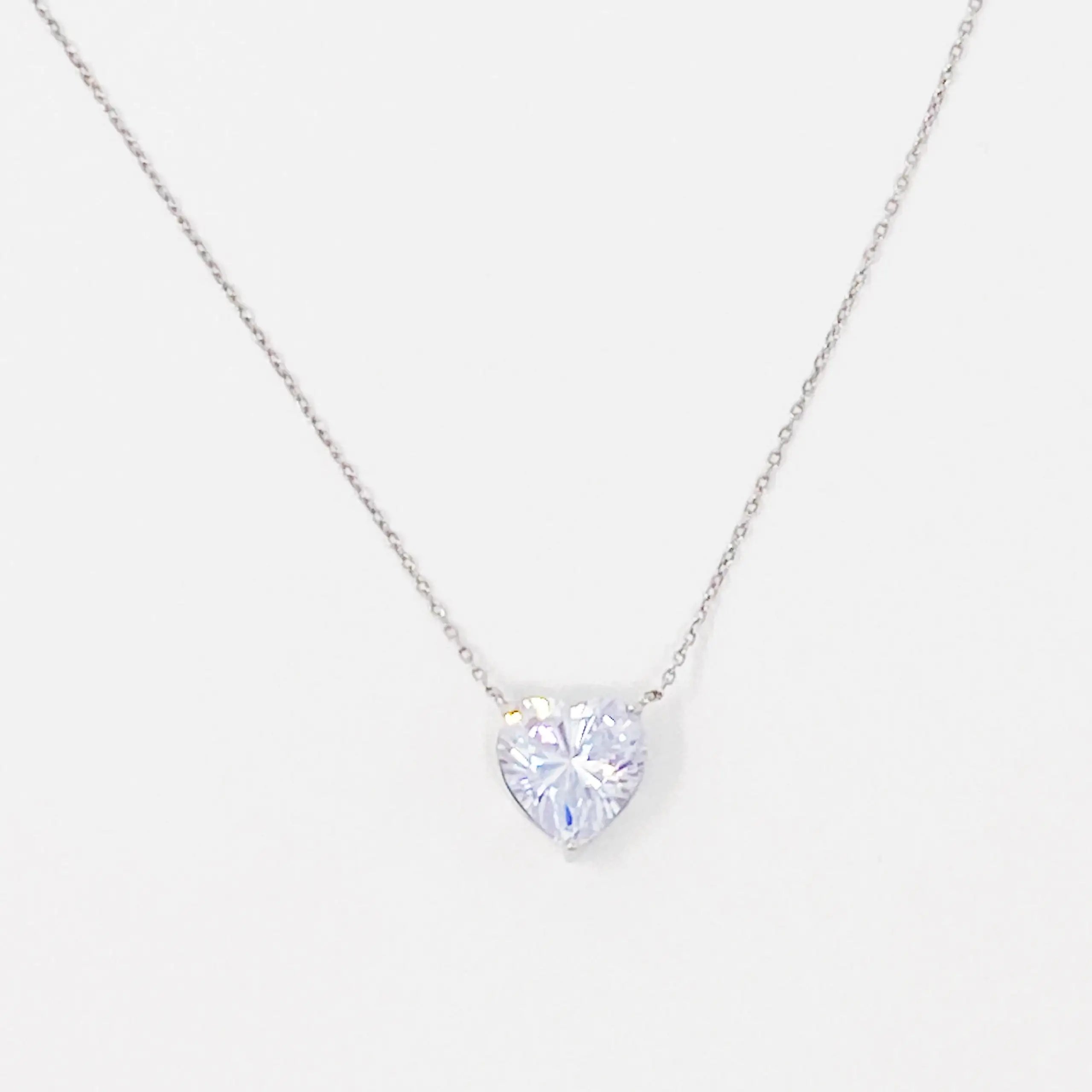 Sterling Silver Heart Necklace - 0