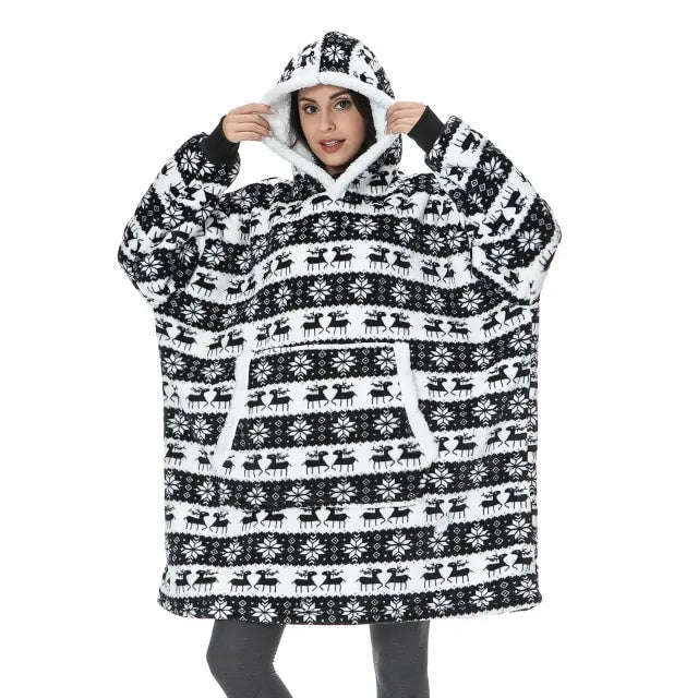 Buy black-deer Women Oversized Warm Winter Hoodies