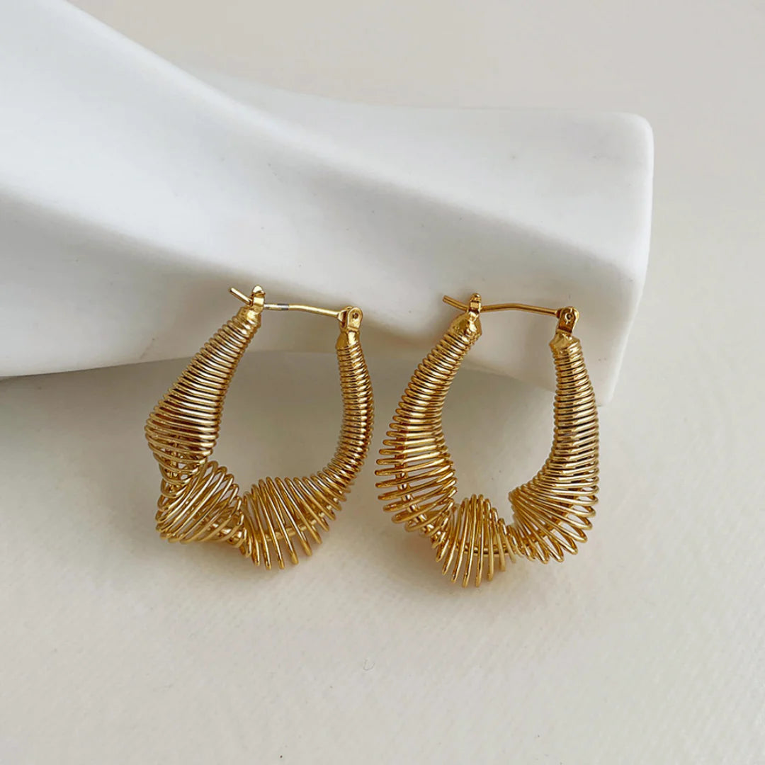 Buy gold Twist Earrings