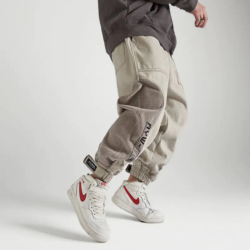 Buy gray Men Hip Hop Cargo Pants