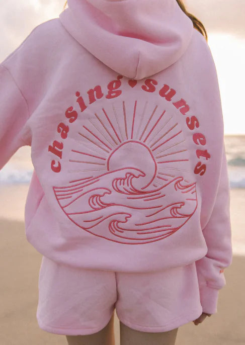 Buy pink-sunset Chasing Sunset Hoodies