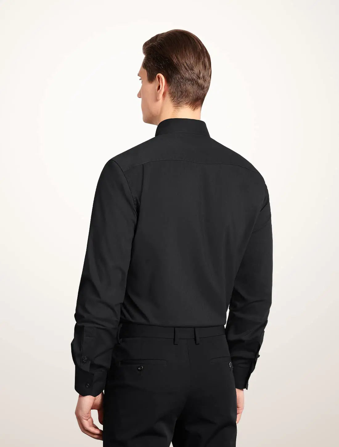 Men's Business Dress Shirt Black - 0