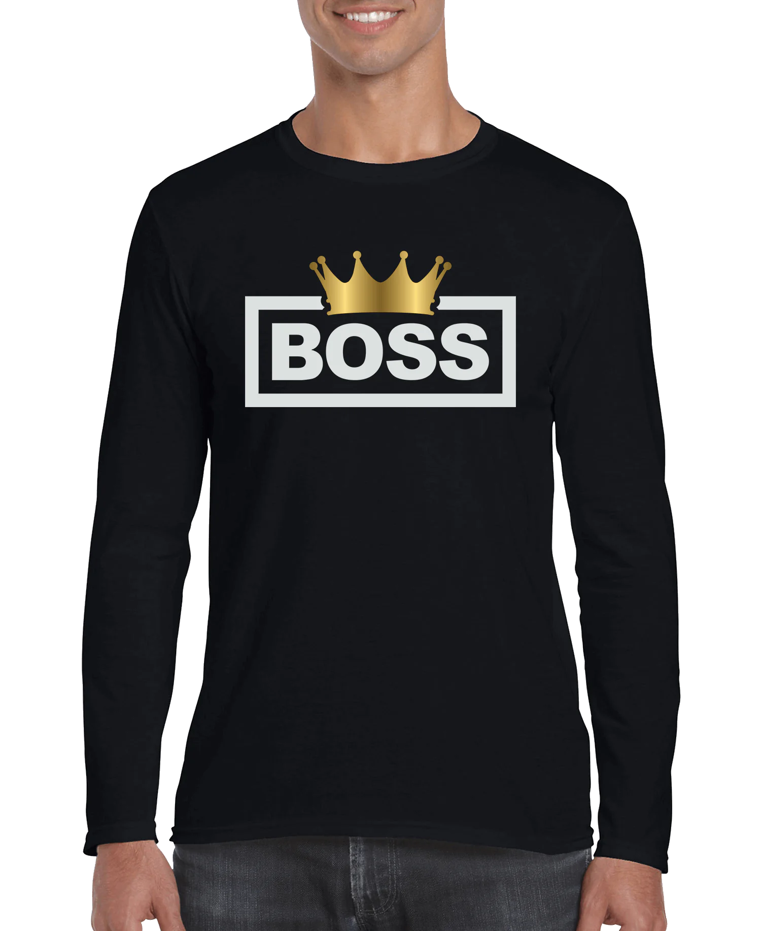 Boss Crown Men's Long Sleeve Shirt - 0