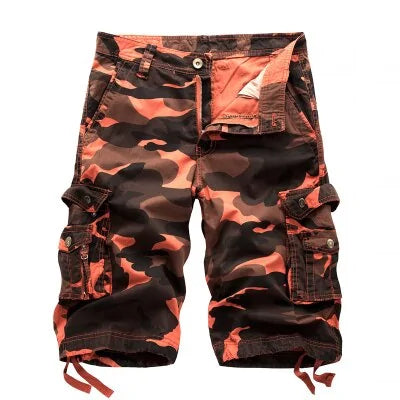 Buy orange Cargo Shorts Men Military