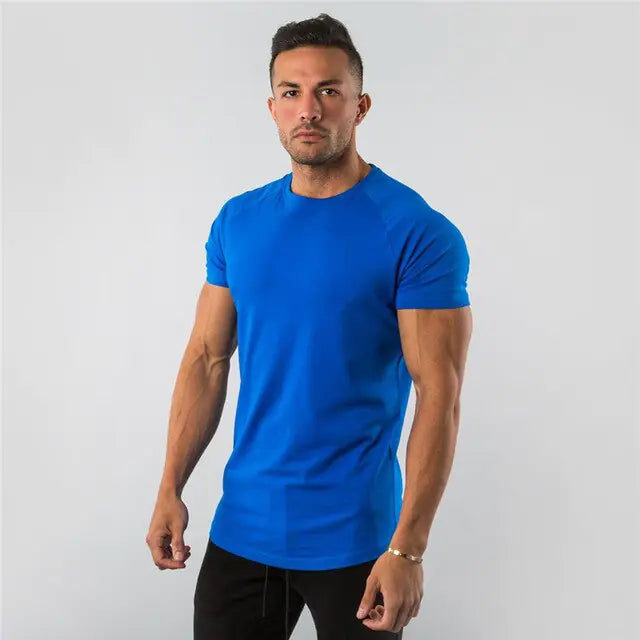 Buy blue Muscle Top T-Shirts