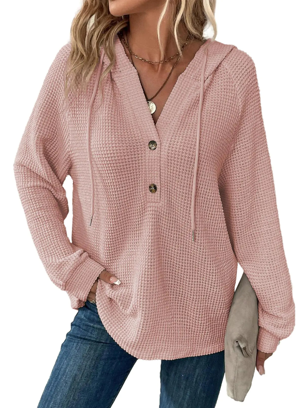 Dokotoo Women’s Waffle Knit Hoodie