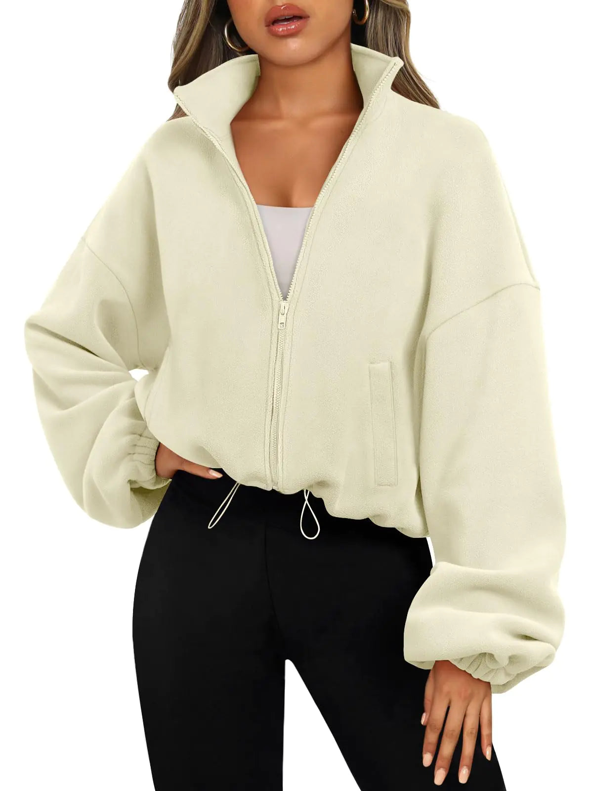 AUTOMET Women’s Zip-Up Sherpa Hoodie