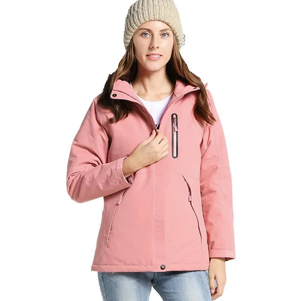 Buy pink-women Winter Thick USB Heating Cotton Jackets