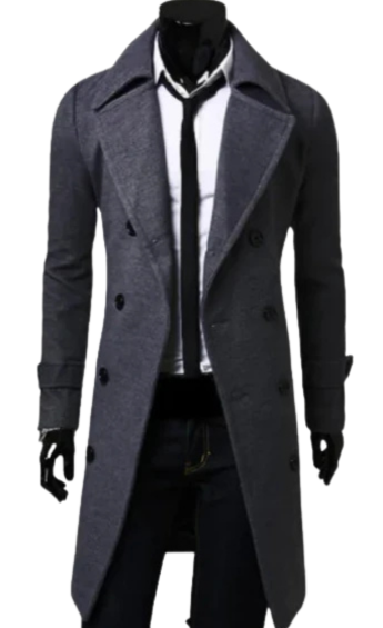 Men's Long Trench Coat