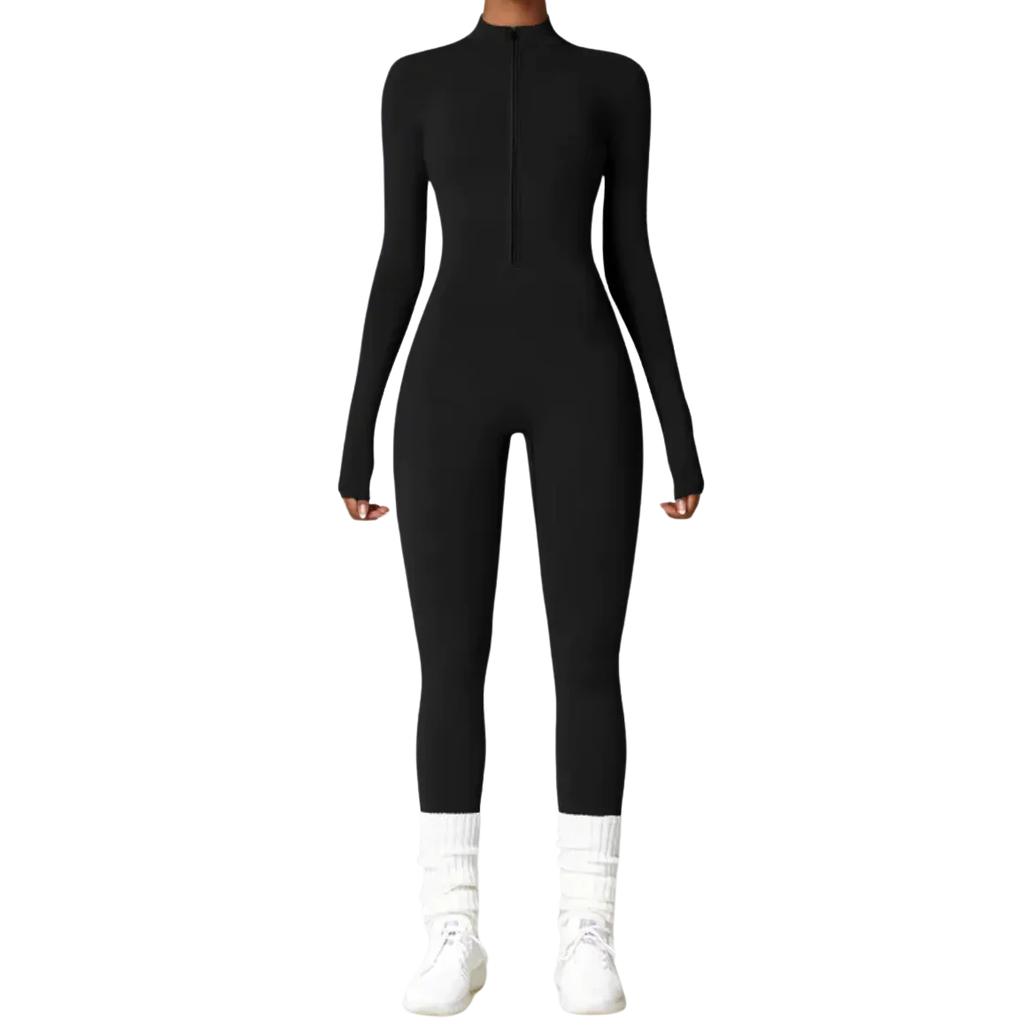 Women's Warm Zipper Yoga Jumpsuit