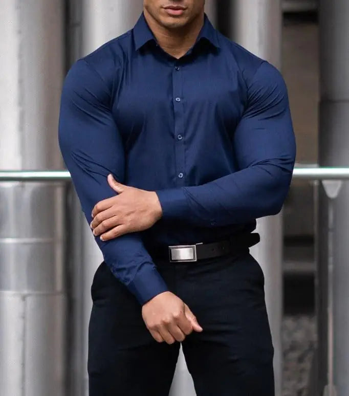 Men's Muscle Fit Dress Shirt - 0