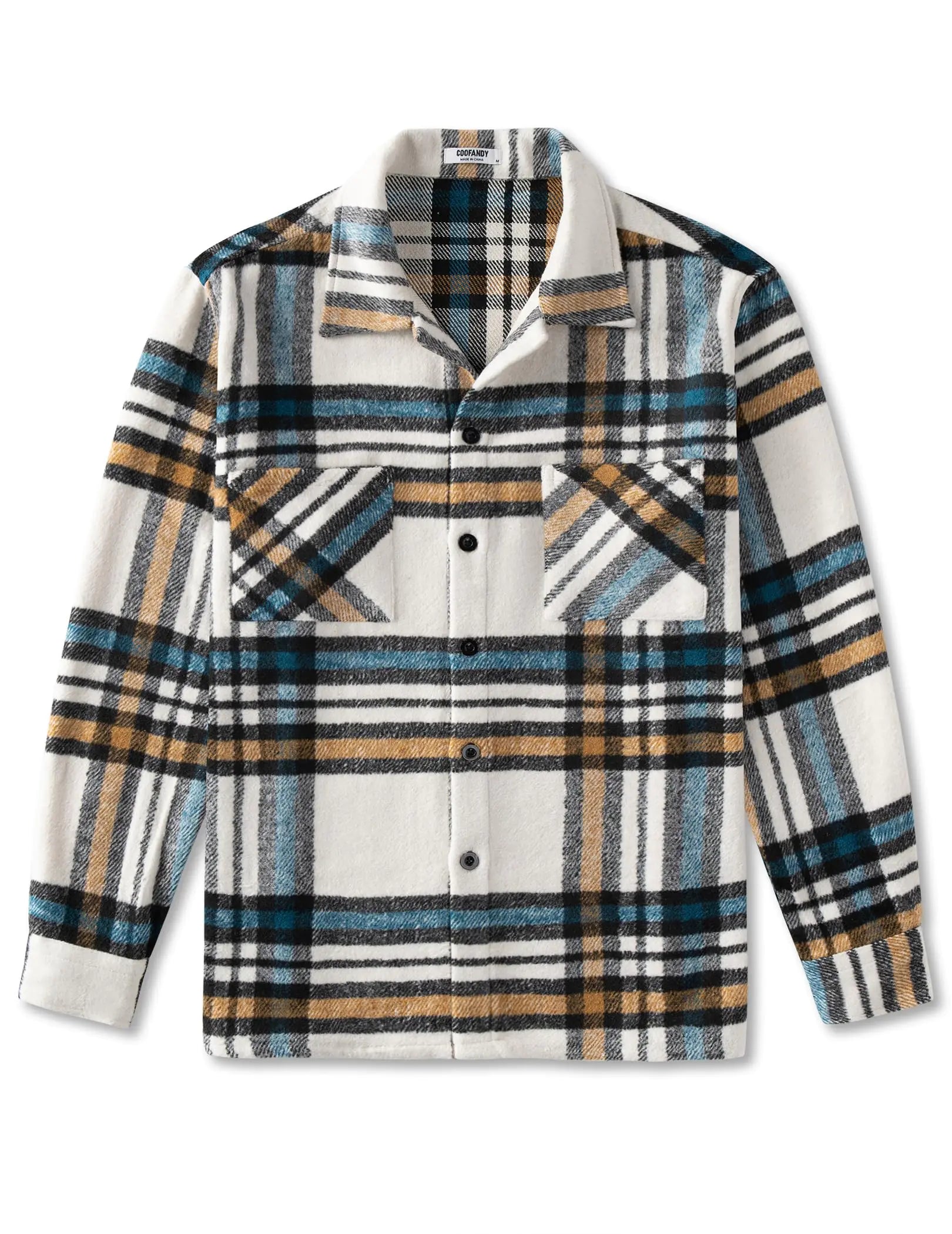 Men's Plaid Flannel Shirt Jacket