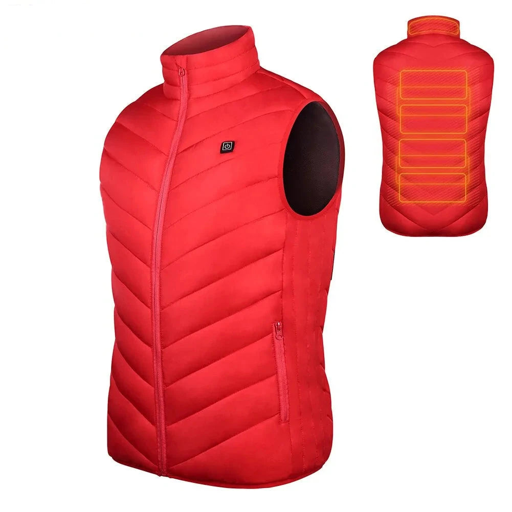 Buy red Thermal Heated Vest