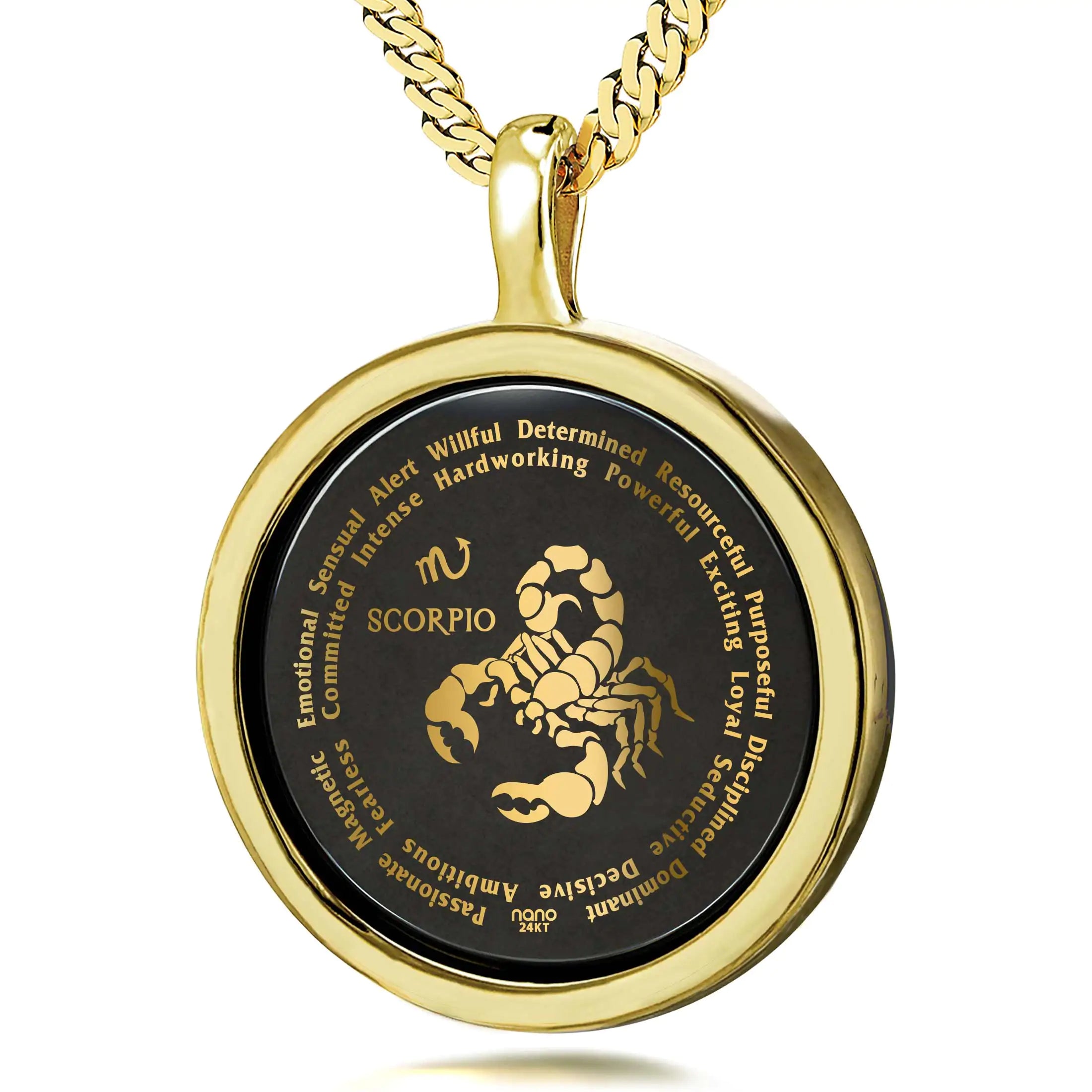 24K Gold Scorpio Necklace for Zodiac Lovers - 0