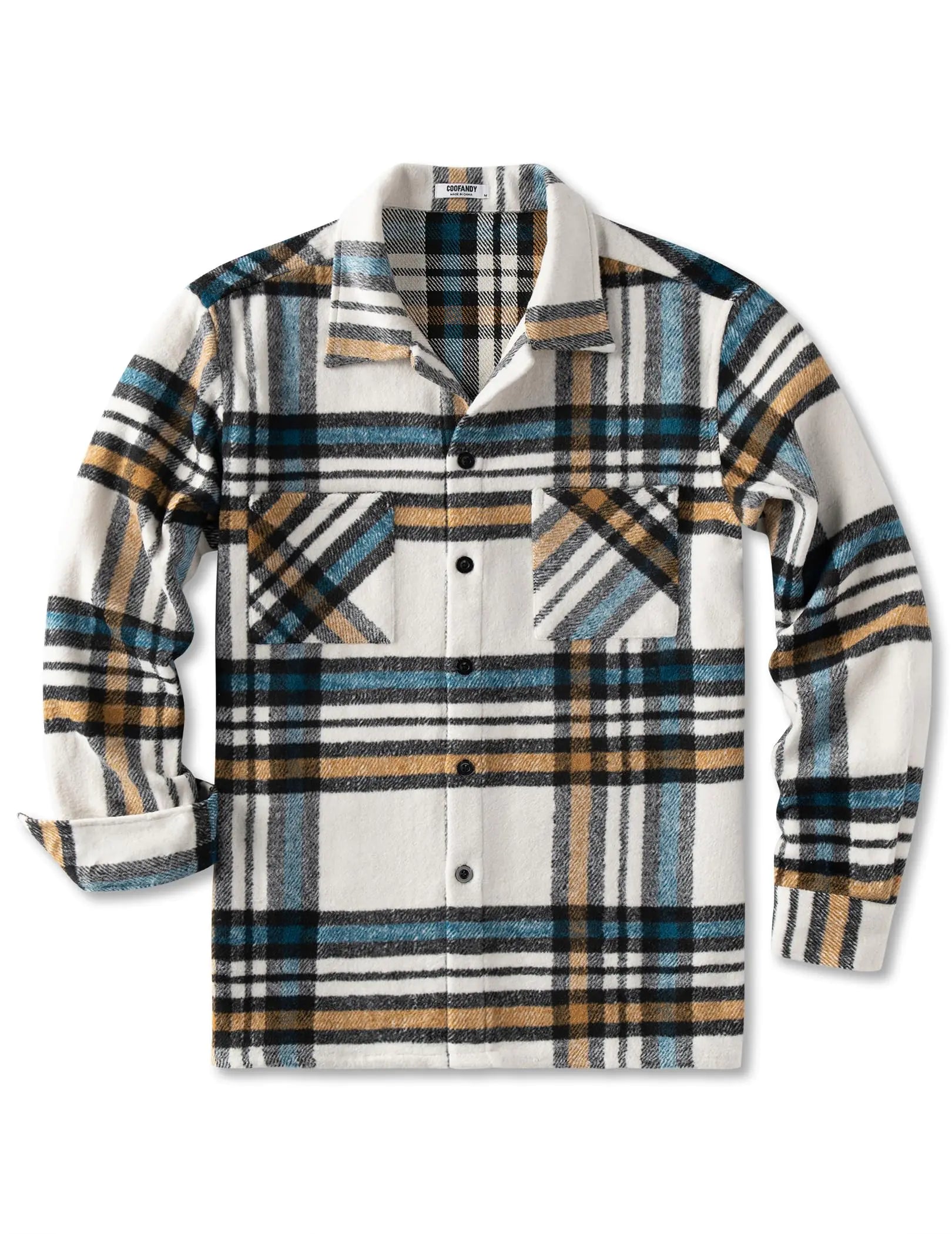 Men's Plaid Flannel Shirt Jacket - 0