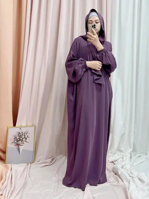 Hooded Abaya Long Dresses Women