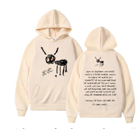 Buy beige Pullover Hooded Streetwear