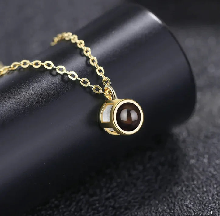 Buy gold Fashion Chain Round Collar Necklace