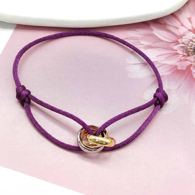 Buy dark-purple Unisex Rope Bracelets