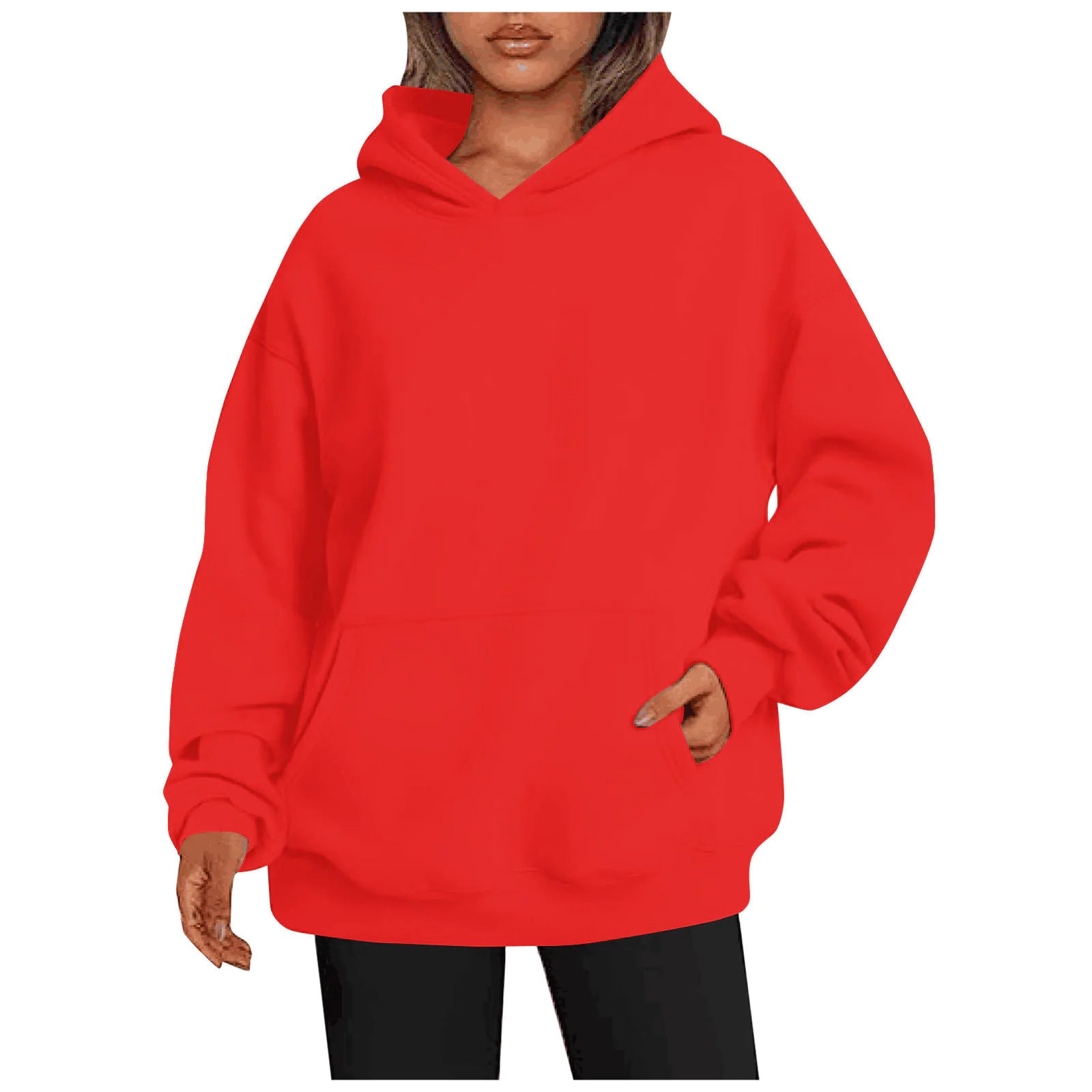 Large Pocket Women Hoodies