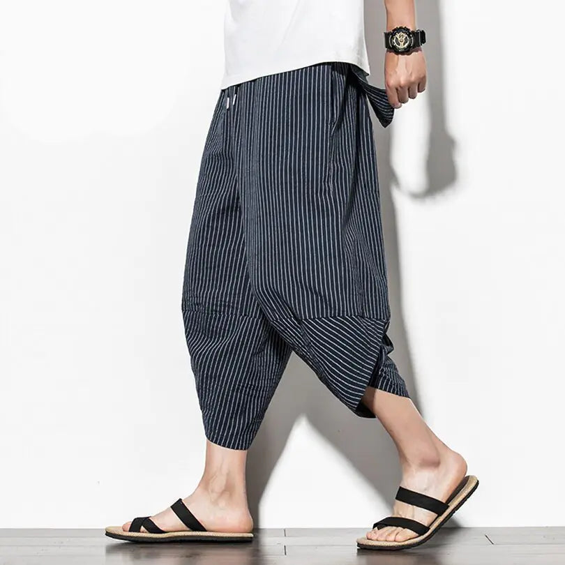 Buy navy-blue Men Chinese Style Casual Pants