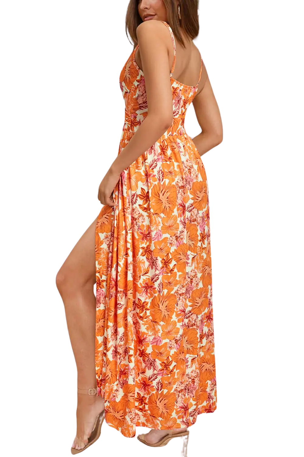 Women's 2024 Summer Boho Floral Maxi Dress