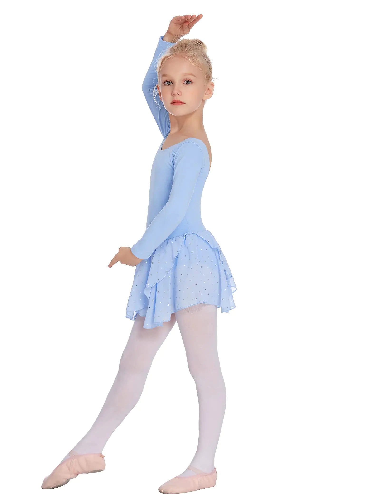 Arshiner Girls' Classic Long Sleeve Leotard Ballet Dress