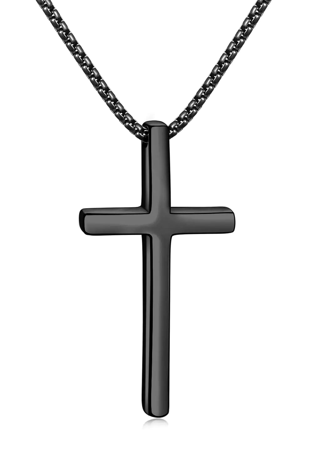 Men’s Stainless Steel Cross Necklace 22 Inch