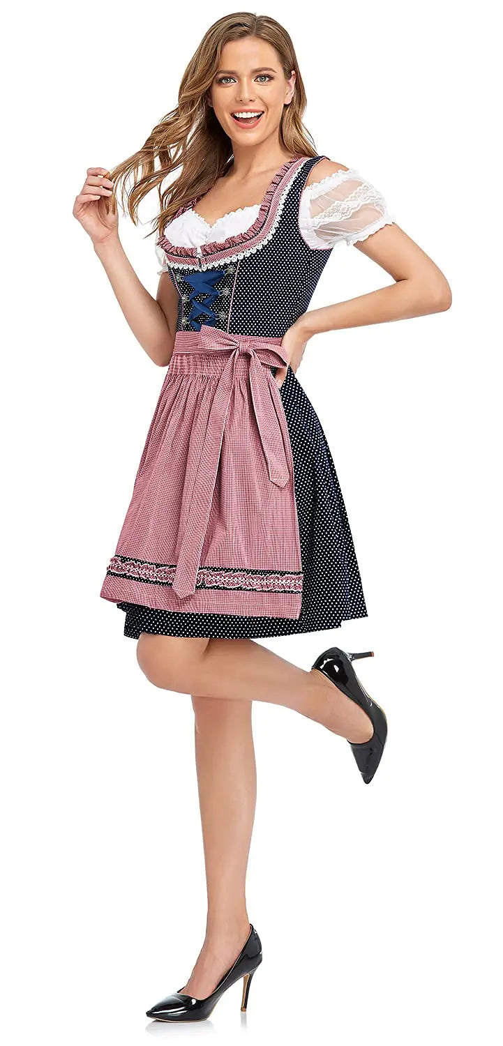 Women’s 3-Piece Bavarian Oktoberfest Dirndl Dress