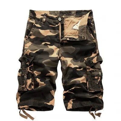 Buy khaki Cargo Shorts Men Military