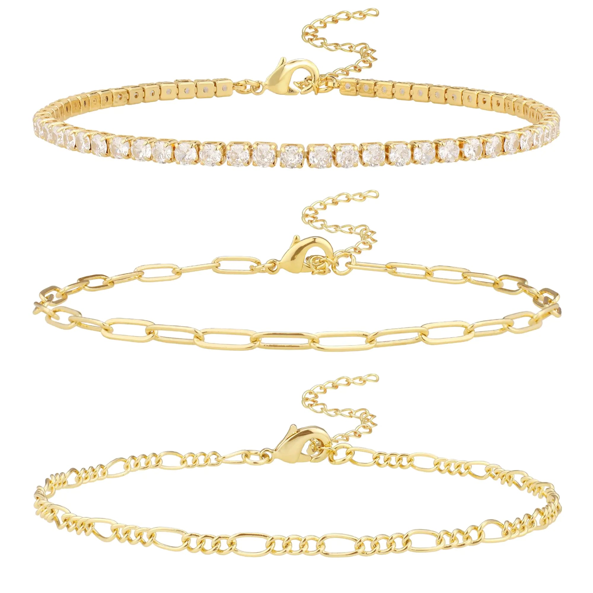 14K Gold/ Silver Waterproof Cuban Link Anklet